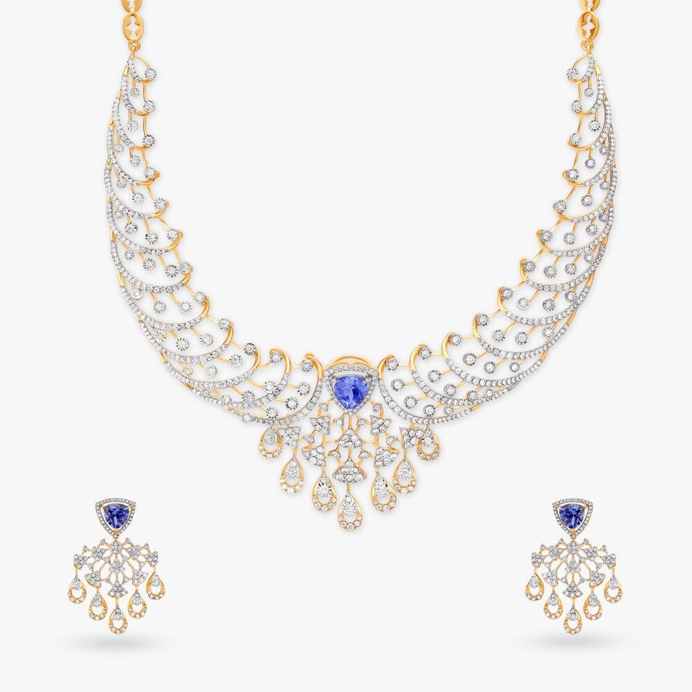 Dazzling Diamond Necklace Set